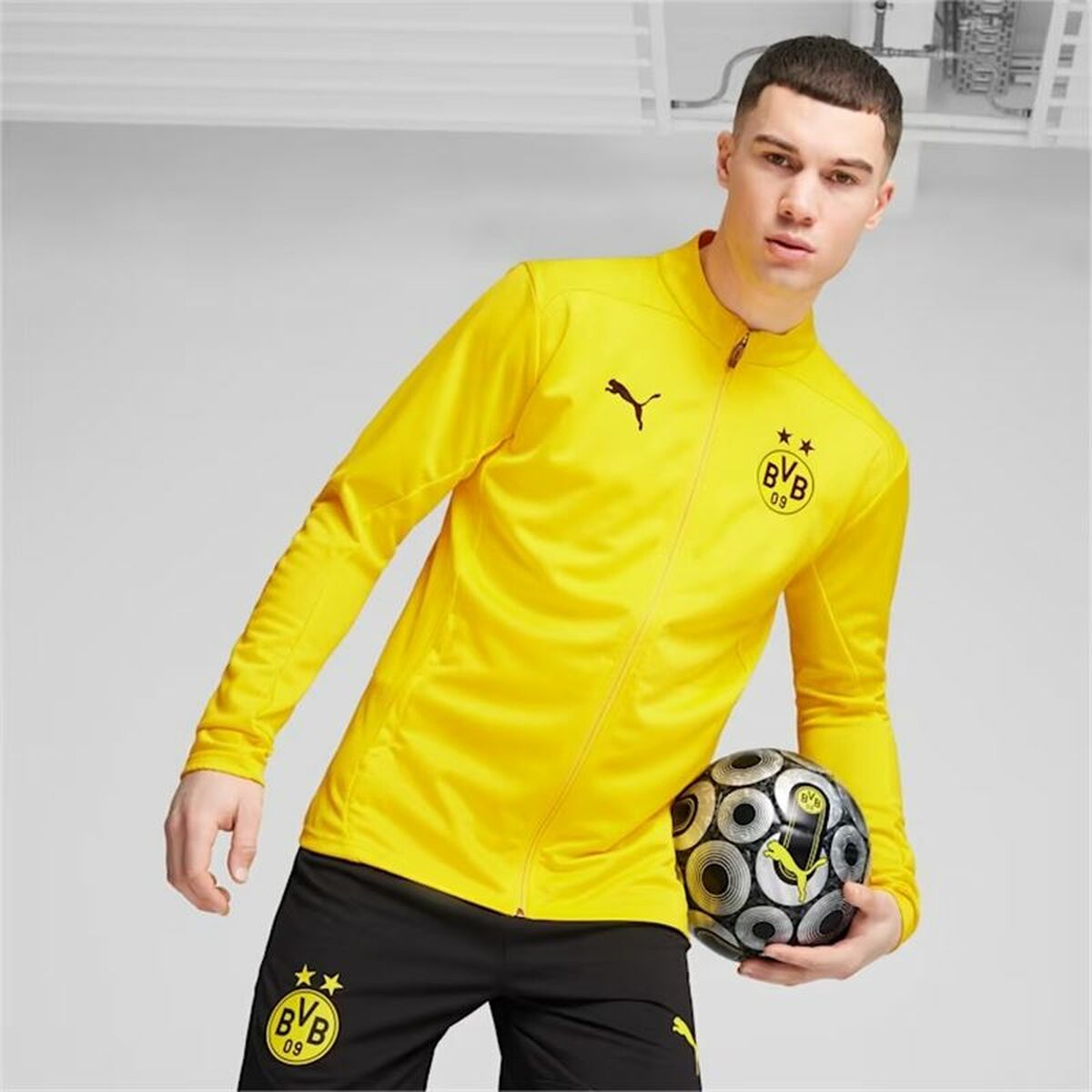 Träningsjacka Herr Puma Borussia Dortmund Gul